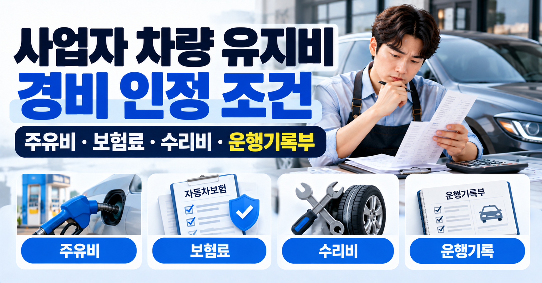 사업자 차량 유지비를 경비로 인정받는 조건