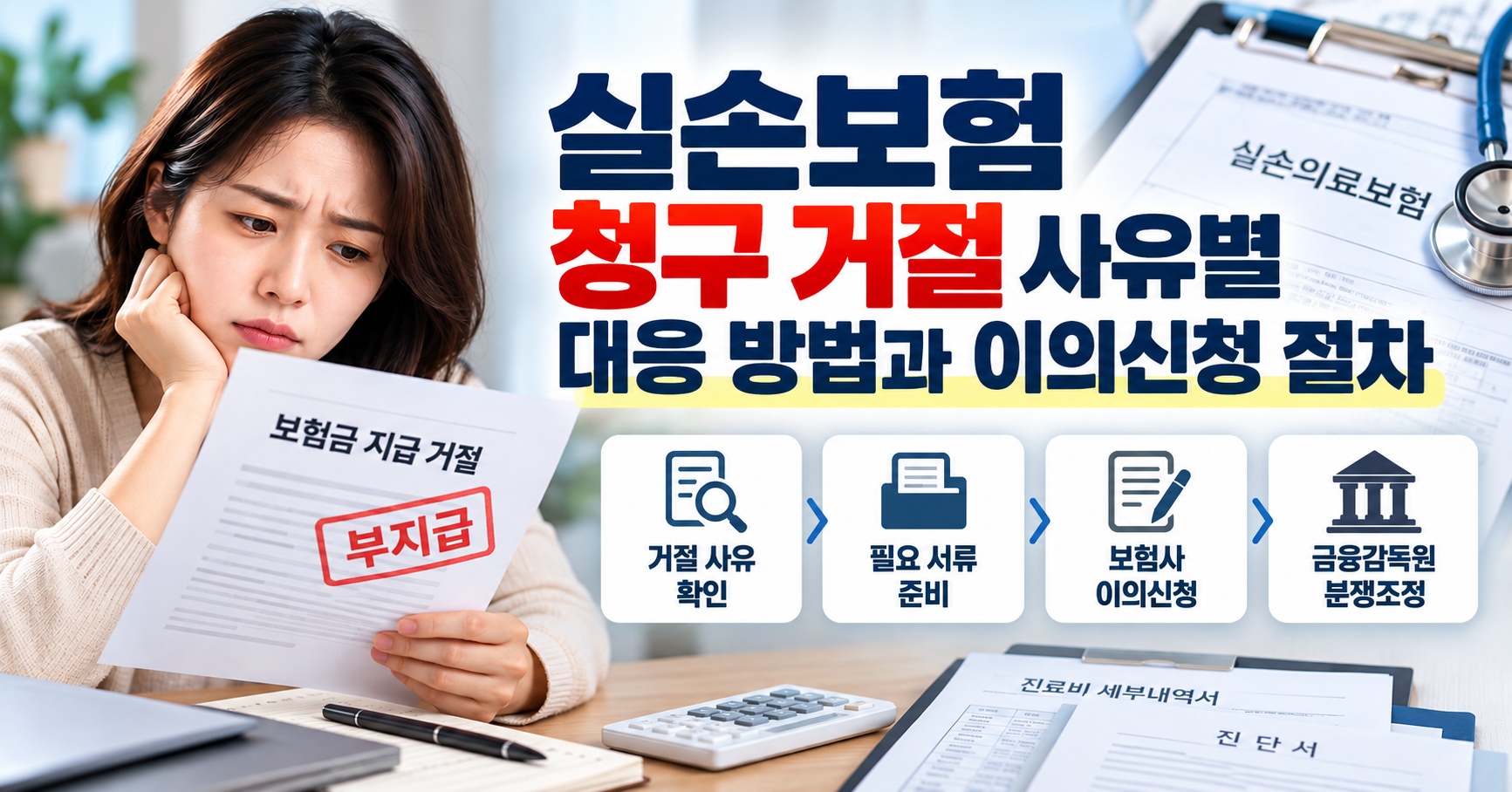 실손보험 청구 거절 사유별 대응 방법과 이의신청 절차